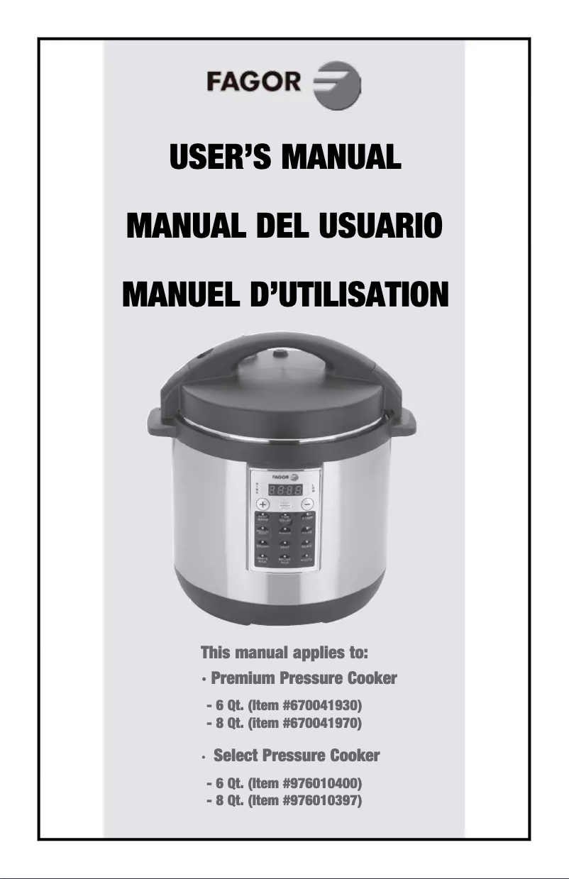 Image de la première page du manuel de l'appareil 976010397