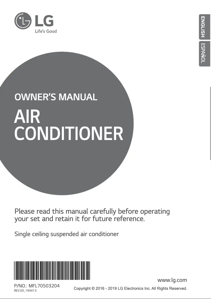 Página 1 del manual Manual de usuario LG AVNQ50GM2A4