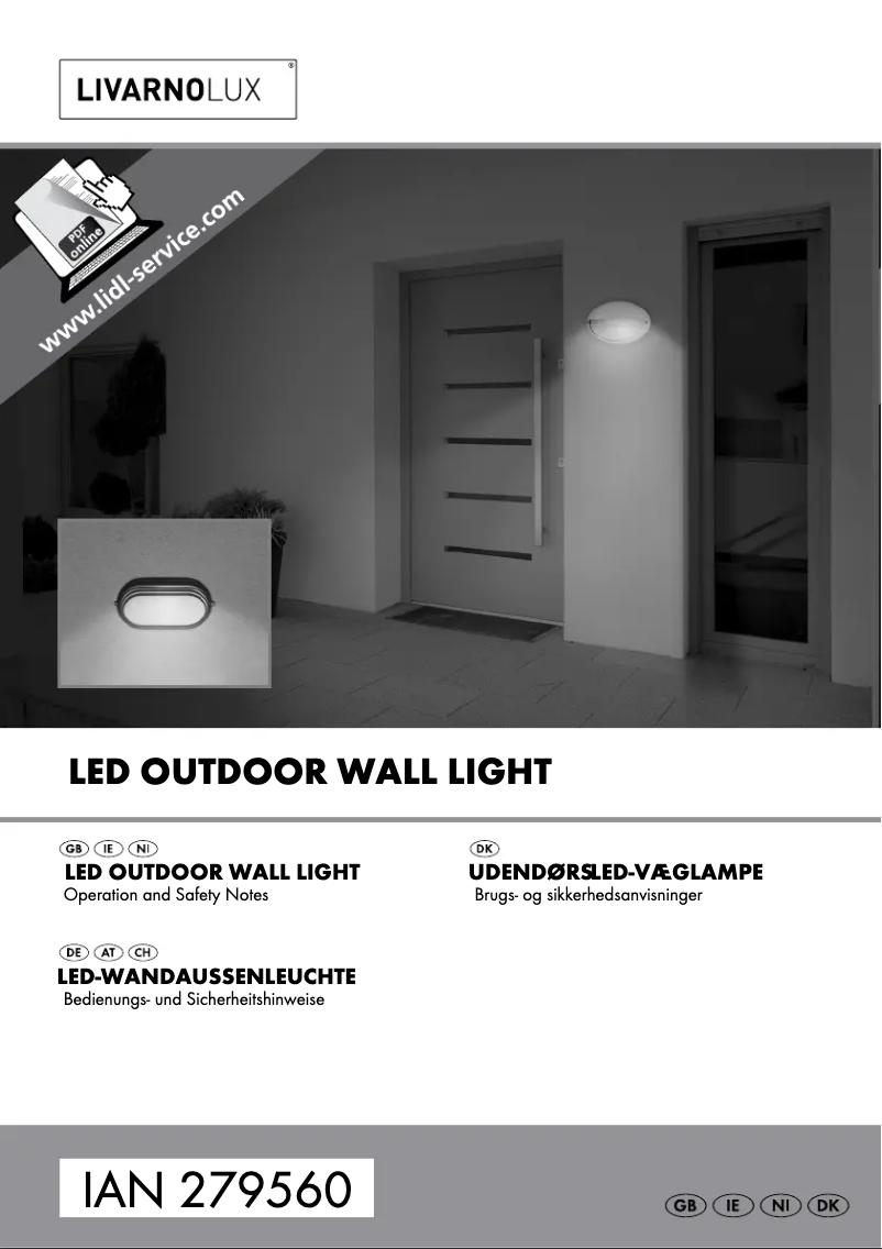 Image de la première page du manuel de l'appareil IAN 279560