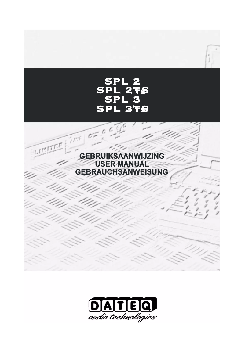 Page 1 de la notice Manuel utilisateur Dateq SPL-2