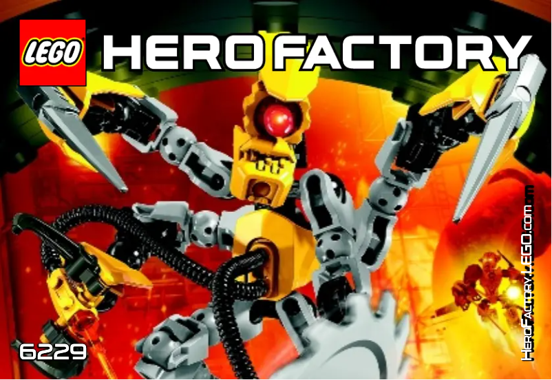 Image de la première page du manuel de l'appareil Hero Factory 6229