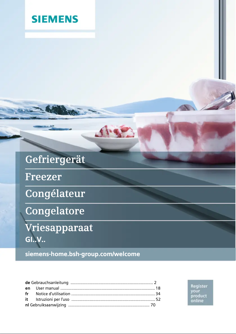 Page n°1 - Manuel utilisateur Siemens GI21VAD40