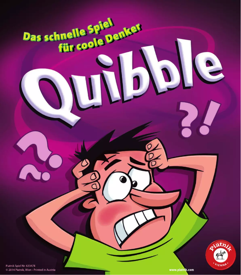 Image de la première page du manuel de l'appareil Quibble