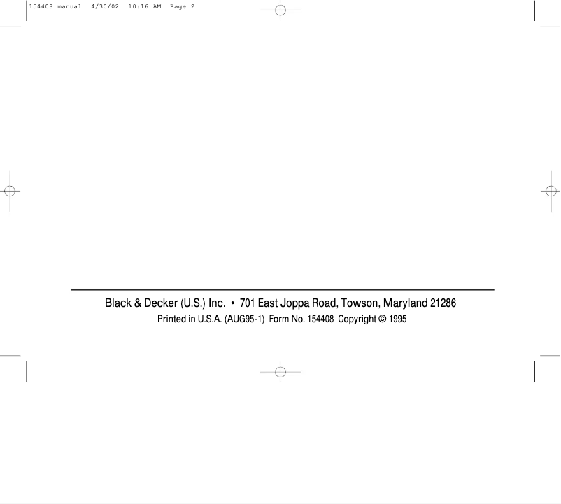 Image de la première page du manuel de l'appareil 1788