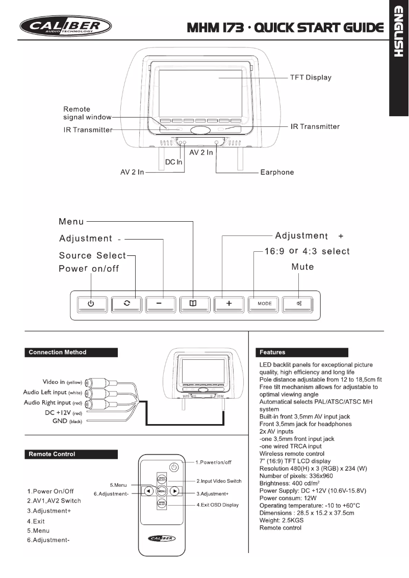 Image de la première page du manuel de l'appareil MHM 173