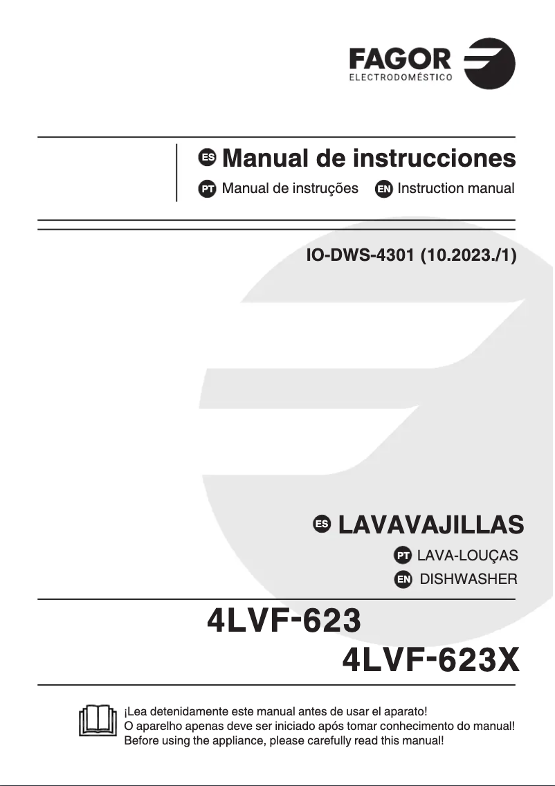 Image de la première page du manuel de l'appareil 4LVF-623