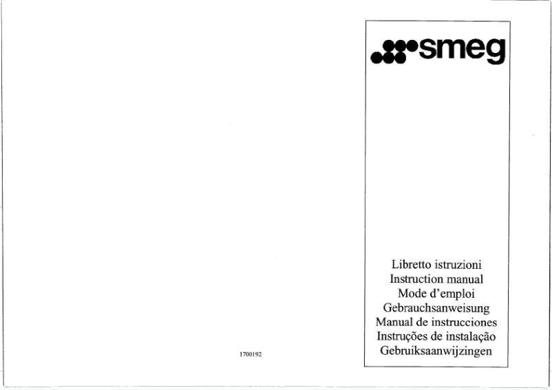 Page n°1 - Mode d'emploi Smeg KAP600HX