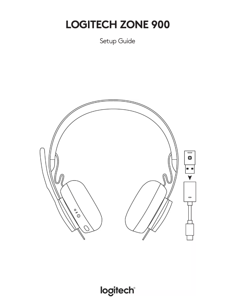 Page 1 de la notice Manuel utilisateur Logitech Zone 900