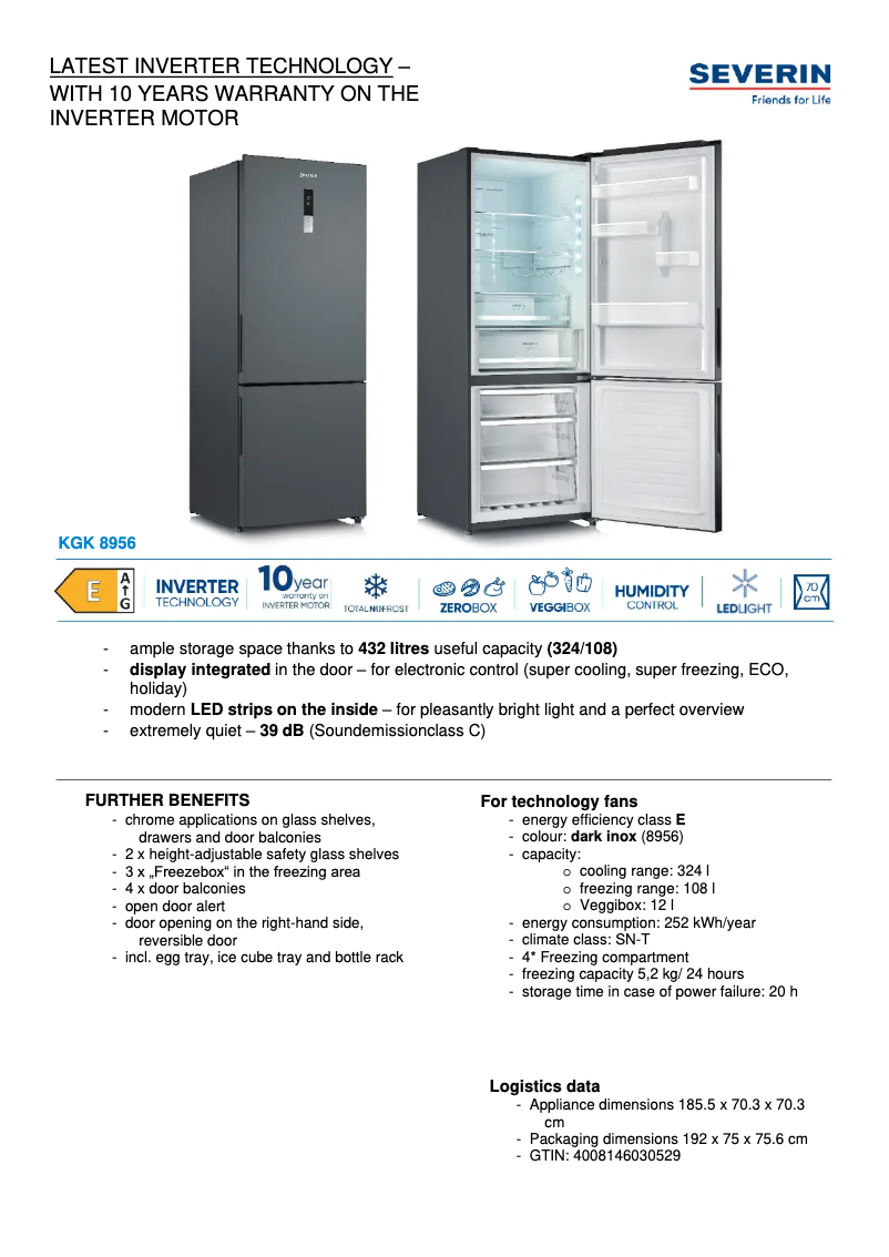 Image de la première page du manuel de l'appareil KGK 8956