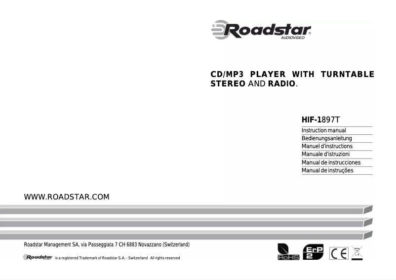 Image de la première page du manuel de l'appareil HIF-1897T