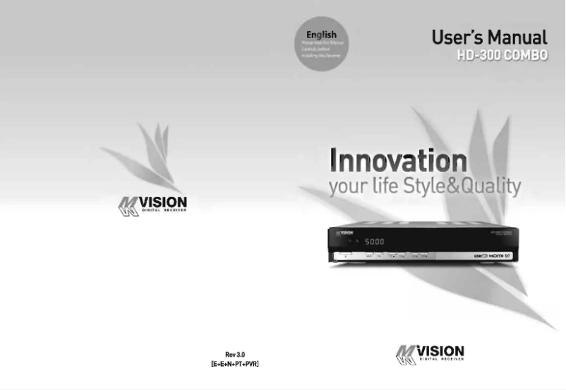 Page n°1 - Manuel utilisateur MVision HD-300 Combo