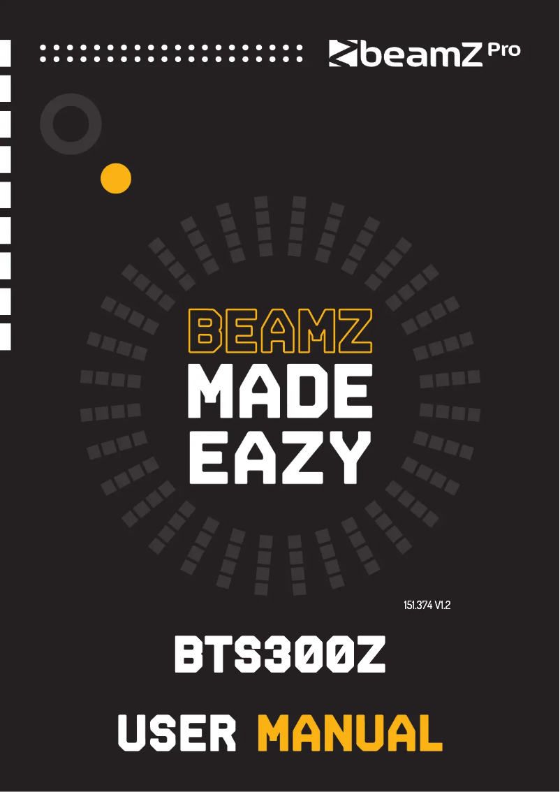 Image de la première page du manuel de l'appareil BTS300Z