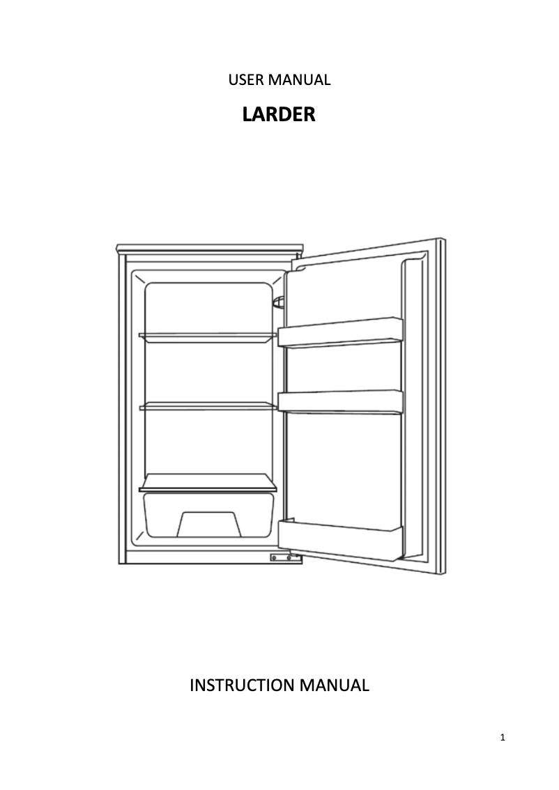 Page 1 de la notice Manuel utilisateur Candy CBL 150 NE