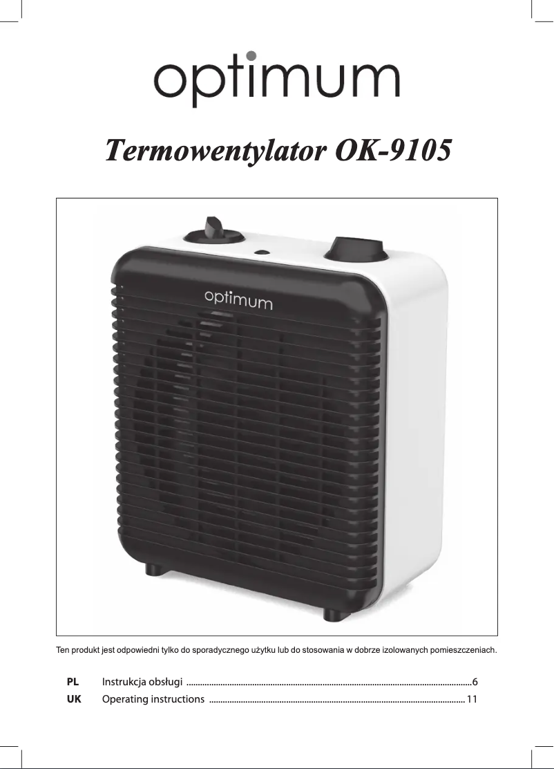 Image de la première page du manuel de l'appareil OK-9105