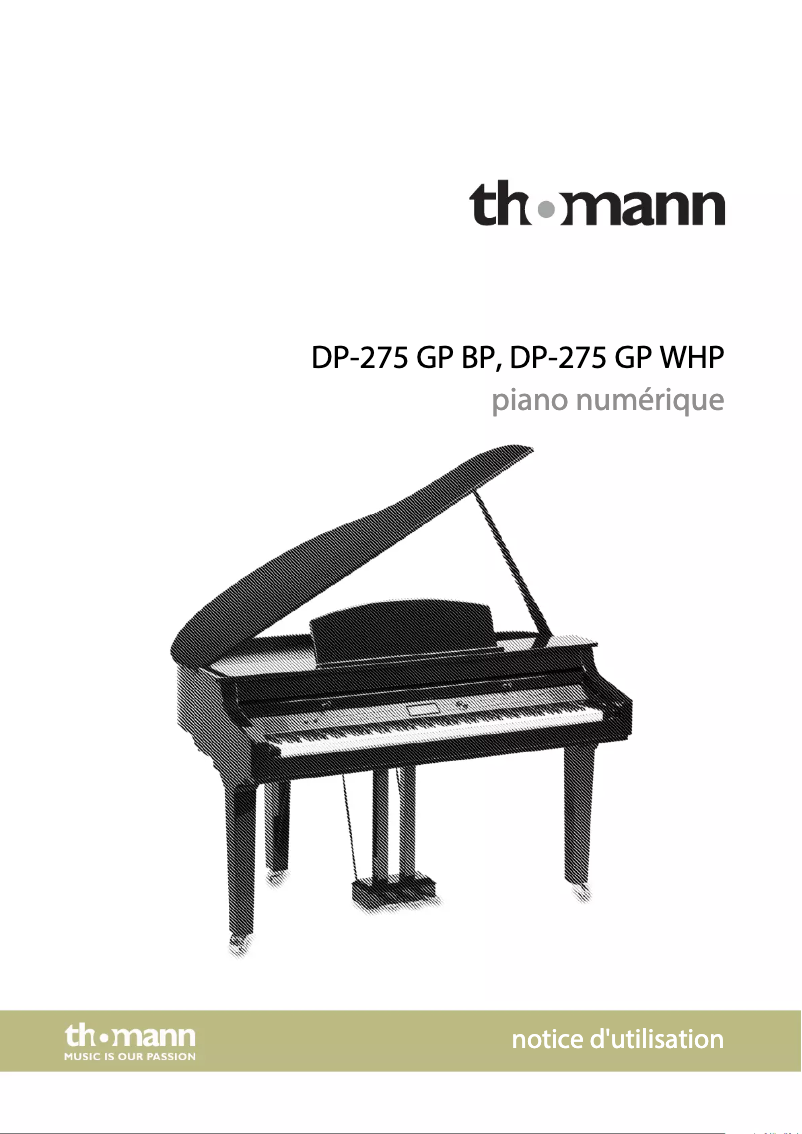 Página 1 del manual Manual de usuario Thomann DP-275