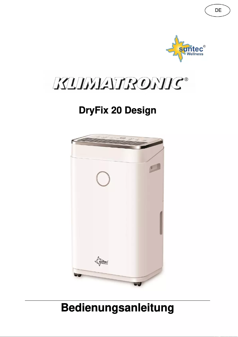 Image de la première page du manuel de l'appareil DryFix 20 Design