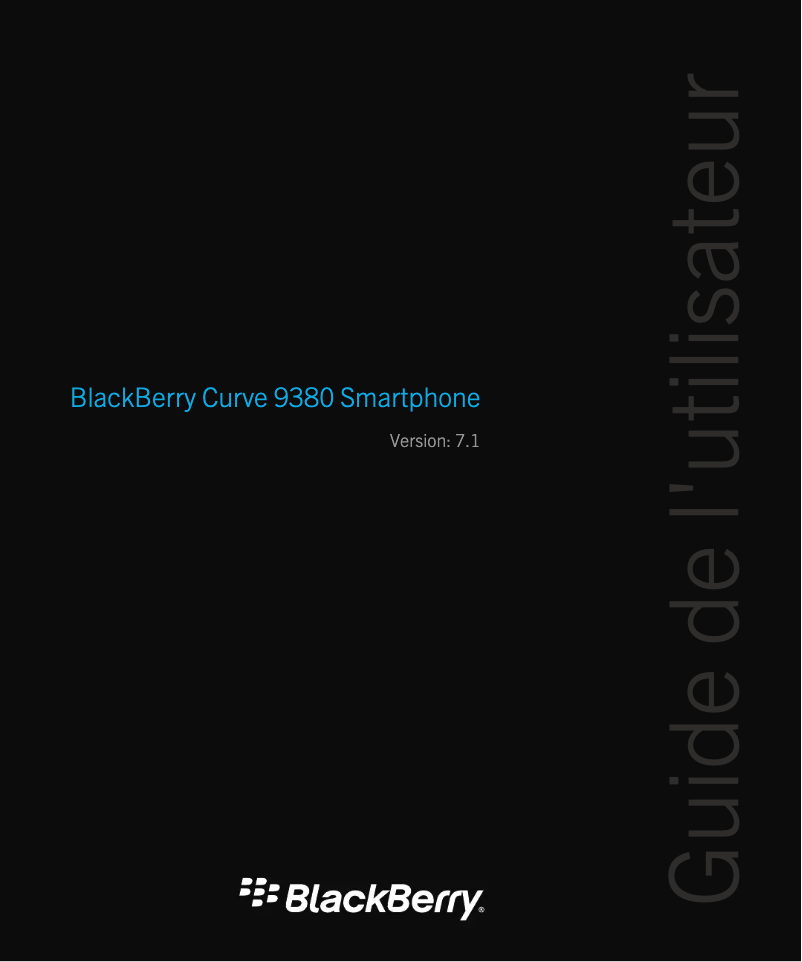 Page n°1 - Manuel utilisateur BlackBerry Curve 9380