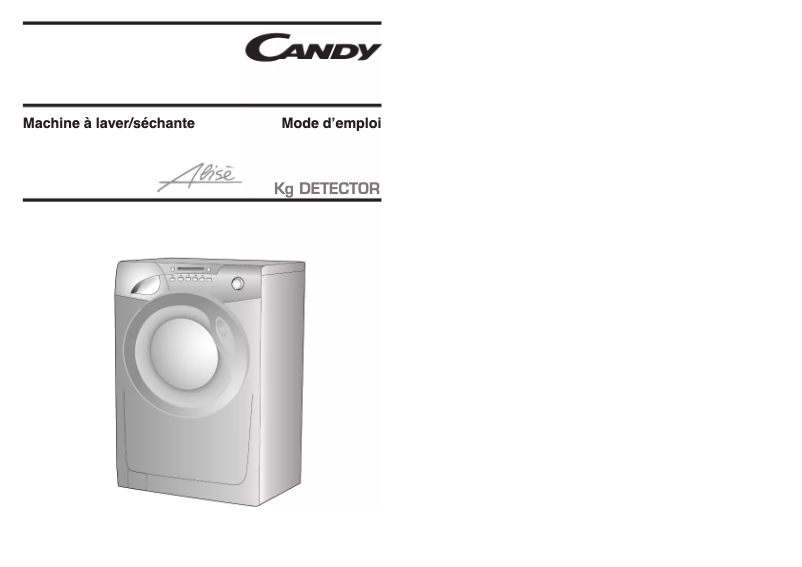 Page n°1 - Manuel utilisateur Candy GOW 338 D