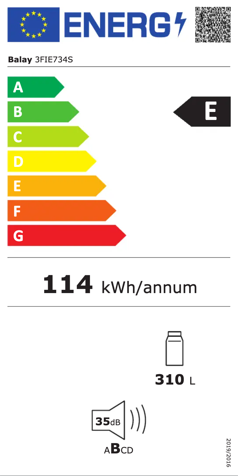 Page 1 de la notice Manuel utilisateur Balay 3FIE734S