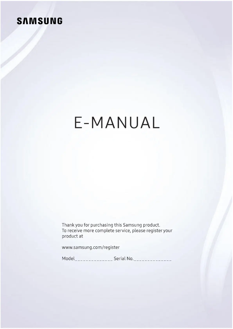 Page 1 de la notice Manuel utilisateur Samsung UE65MU7000
