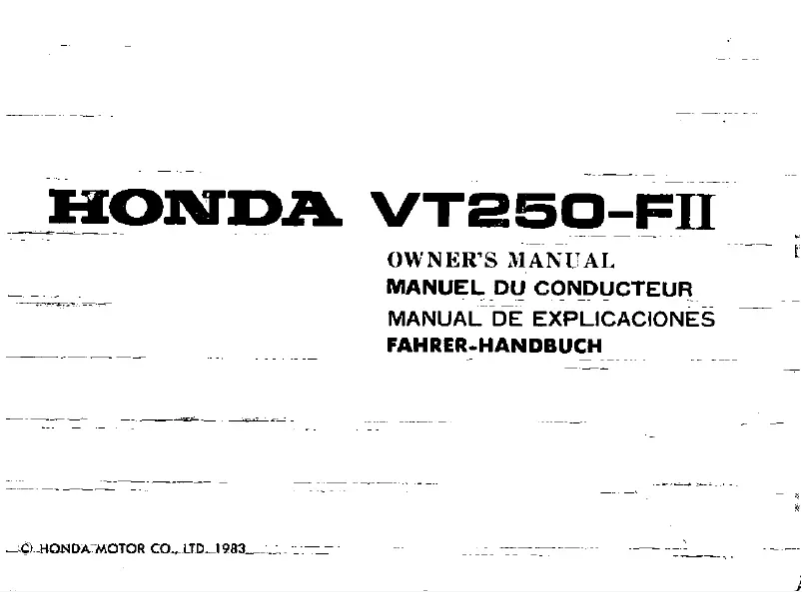Image de la première page du manuel de l'appareil VT250 FII (1983)