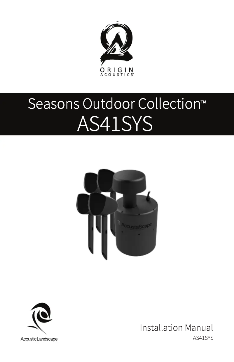 Image de la première page du manuel de l'appareil AS41SYS