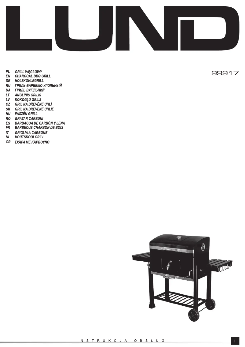 Page 1 de la notice Manuel utilisateur Lund 99917