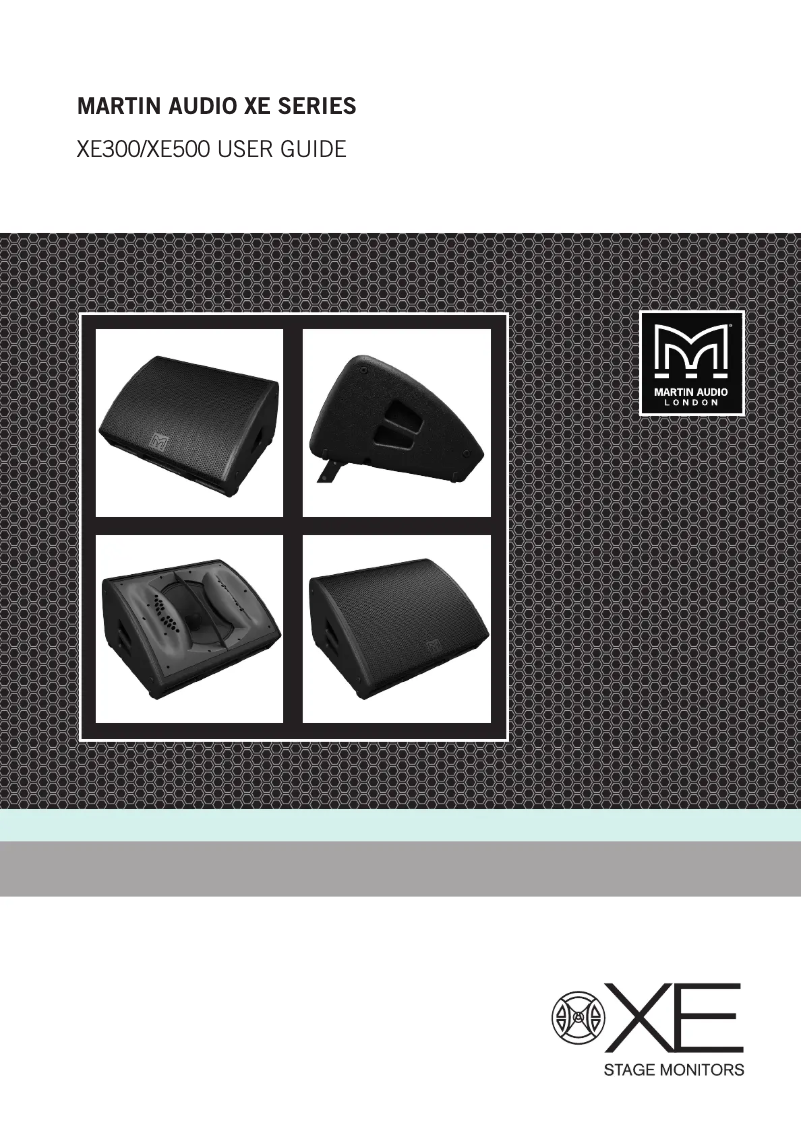 Page n°1 - Manuel utilisateur Martin Audio XE300