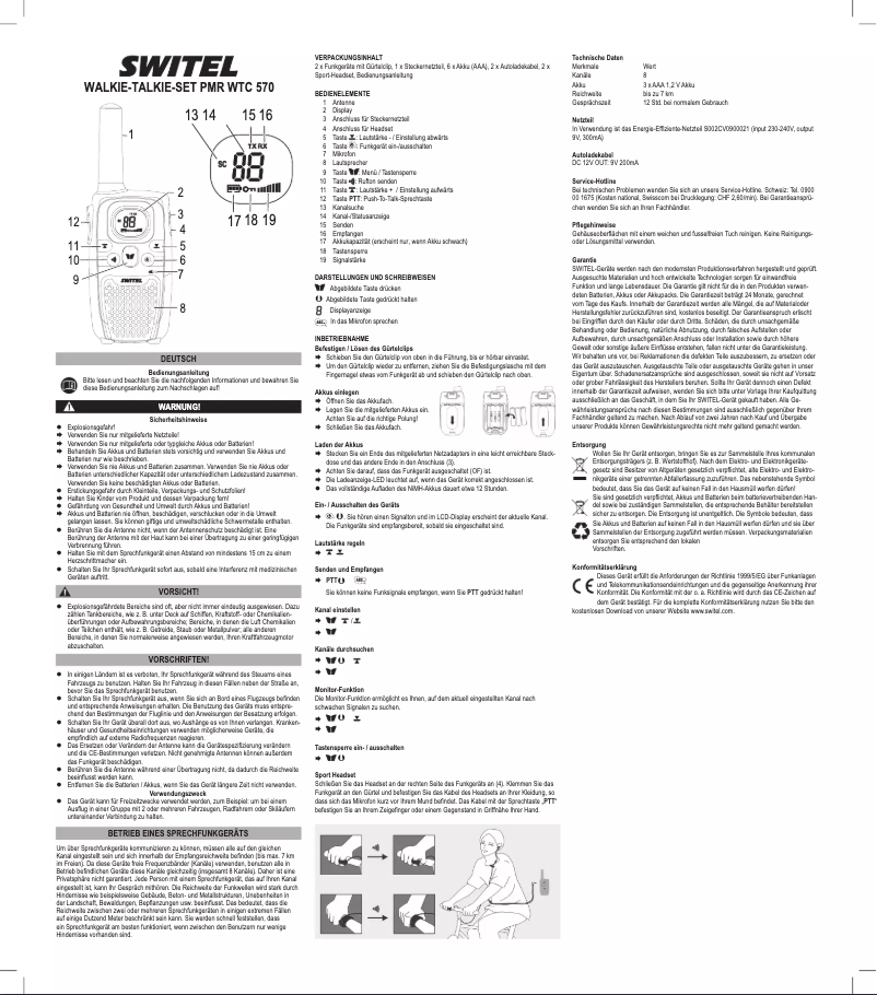 Image de la première page du manuel de l'appareil WTC570