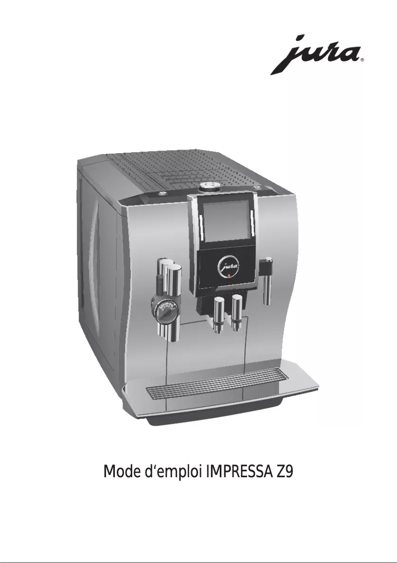 Page 1 de la notice Manuel utilisateur Jura Impressa Z9