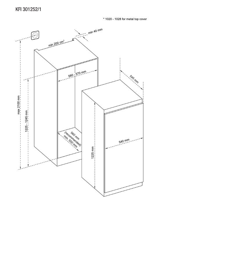 Page 1 de la notice Dessin technique Gram KFI 301252/1