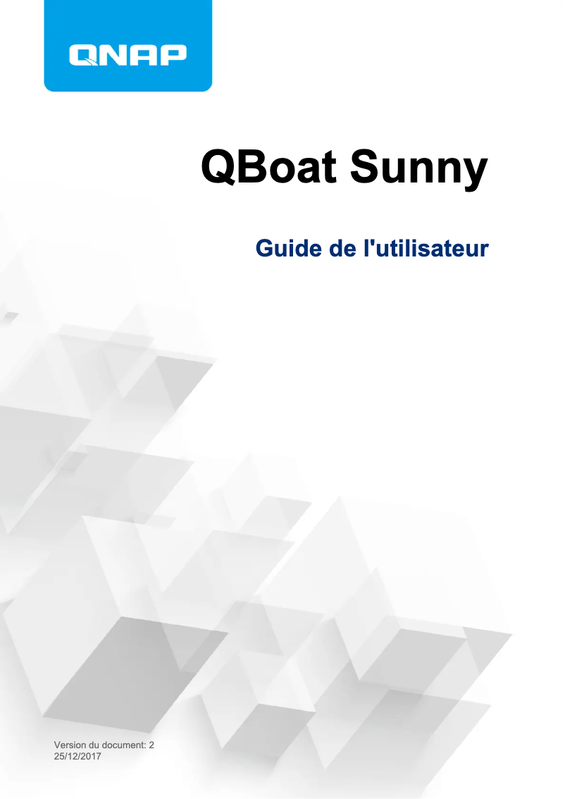 Page 1 de la notice Manuel utilisateur QNAP QBoat Sunny development board