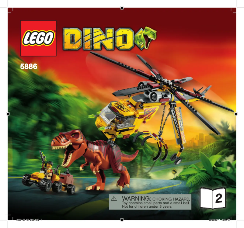 Page n°1 - Manuel utilisateur Lego Dino 5886