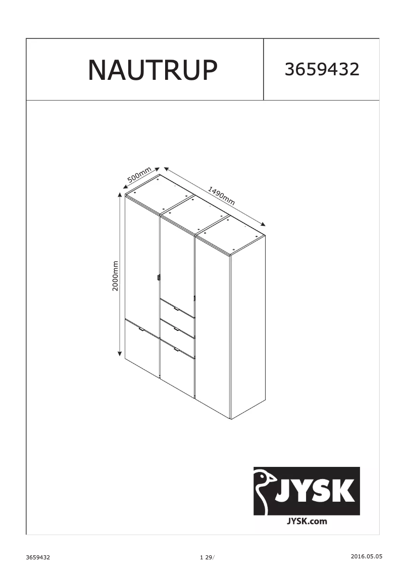 Página 1 del manual Manual de usuario JYSK Nautrup