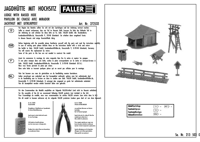 Page n°1 - Manuel utilisateur Faller 272532