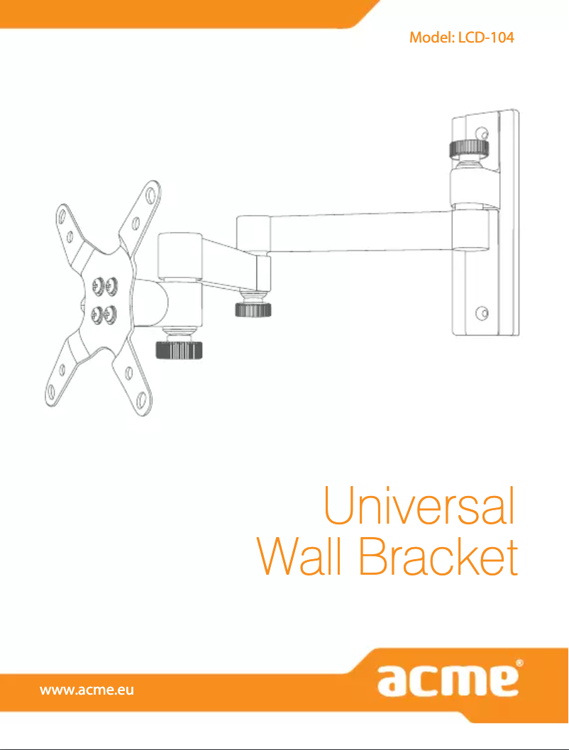 Page 1 de la notice Manuel utilisateur Acme United LCD104