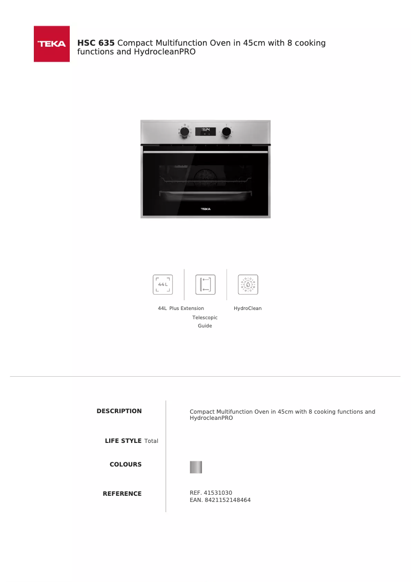 Image de la première page du manuel de l'appareil HSC 635