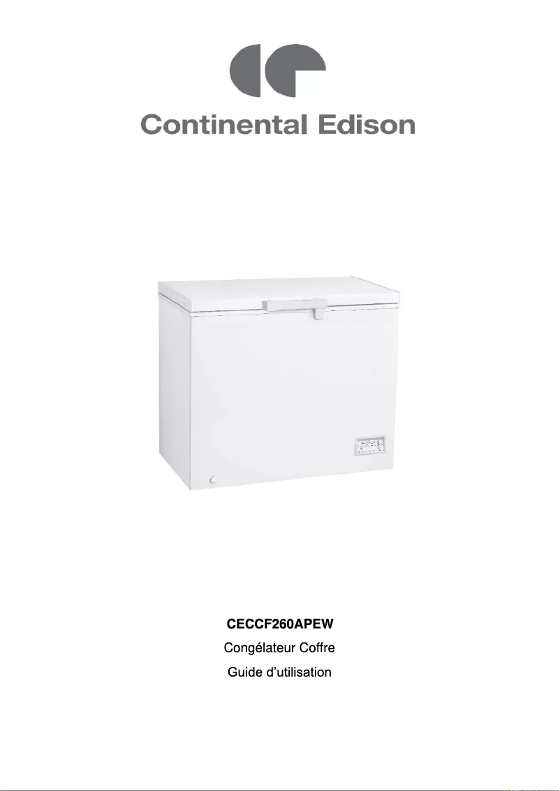 Page n°1 - Manuel utilisateur Continental Edison CECCF260APEW