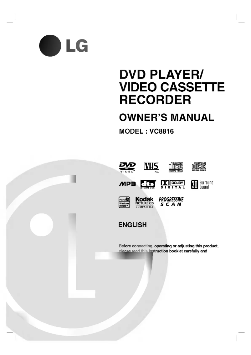 Image de la première page du manuel de l'appareil VC8816P2K