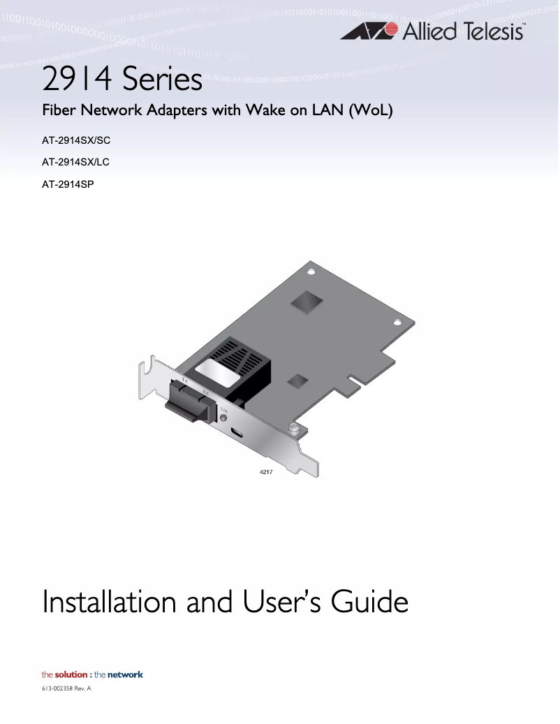 Image de la première page du manuel de l'appareil 2914SP