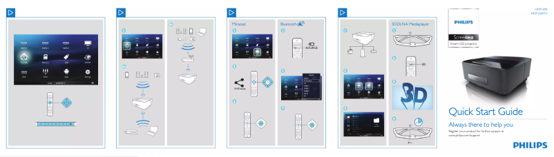 Imagen de la primera página del manual del dispositivo Screeneo HDP1690