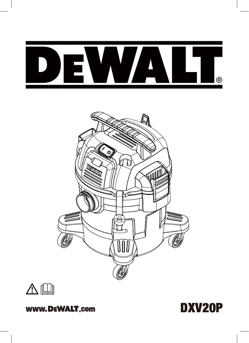 Page 1 de la notice Manuel utilisateur DeWalt DXV20P