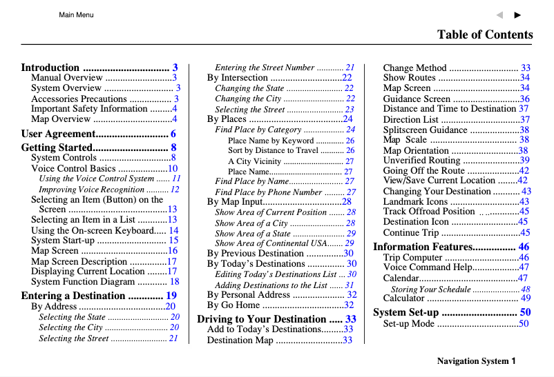 Page 1 de la notice Manuel utilisateur Honda Accord Sedan (2004)