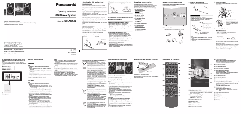 Página 1 del manual Manual de usuario Panasonic SC-VKX20