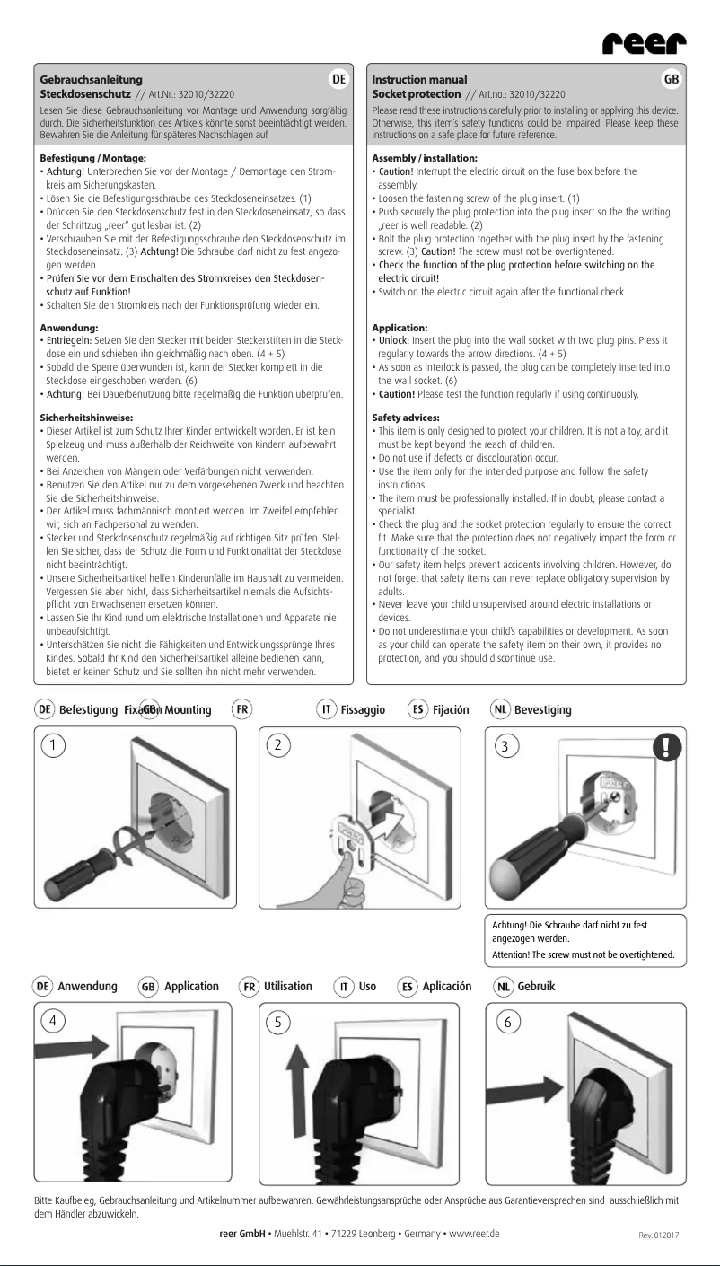 Image de la première page du manuel de l'appareil 32220