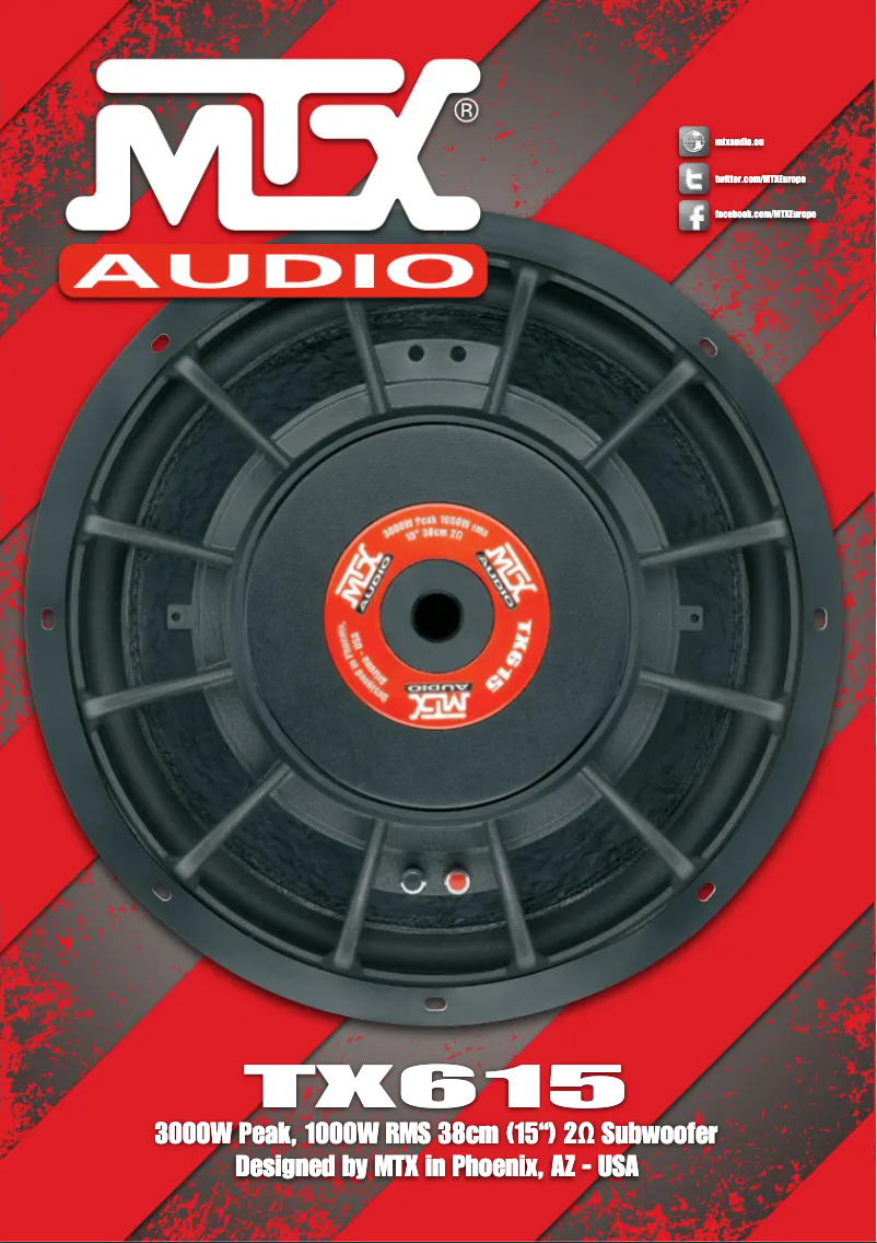 Page 1 de la notice Manuel utilisateur MTX Audio TX615