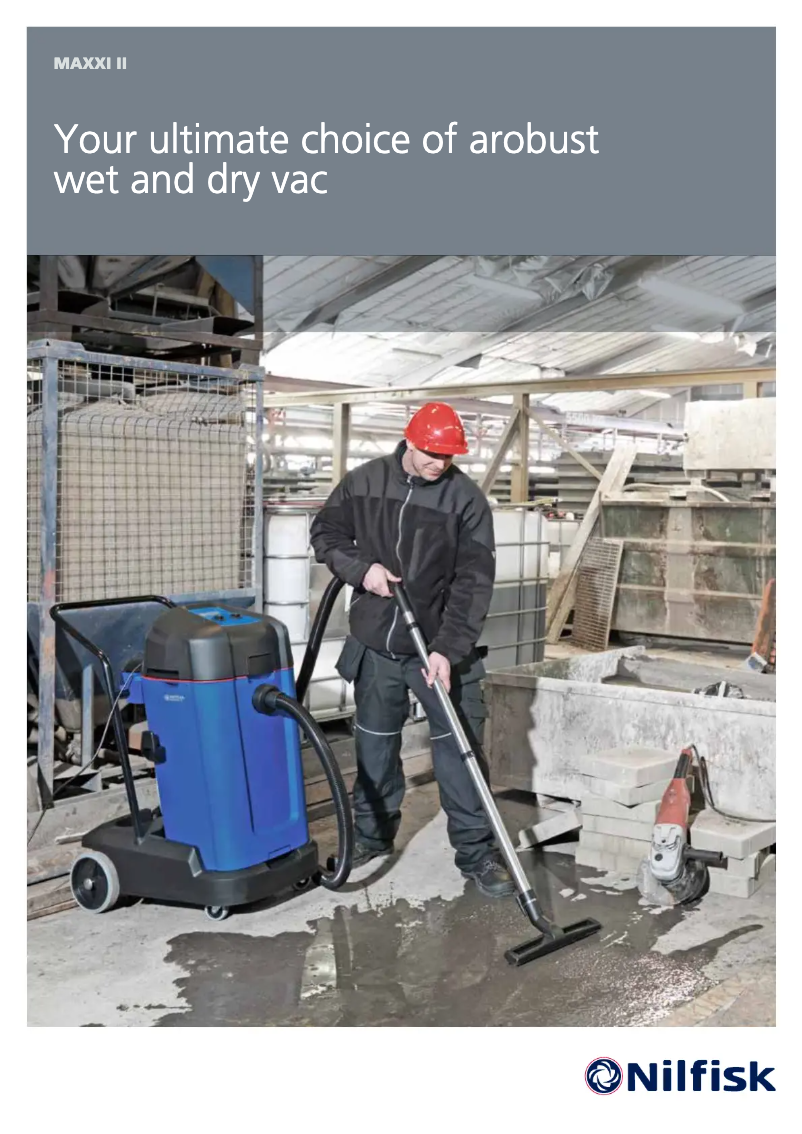 Página 1 del manual Folleto Nilfisk Maxxi II