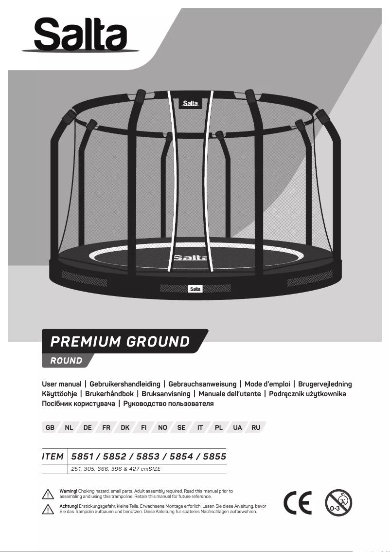 Page n°1 - Manuel utilisateur Salta Premium Ground