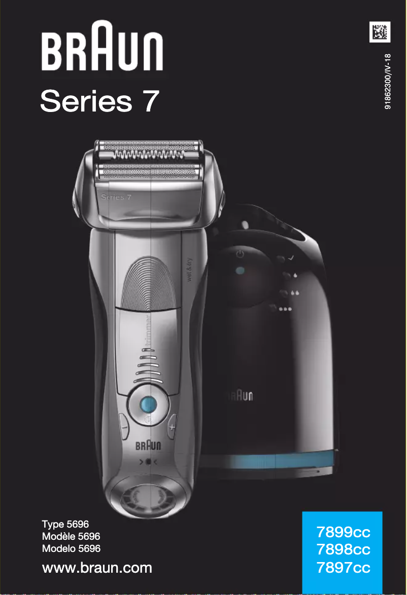 Page 1 de la notice Manuel utilisateur Braun Series 7 7899cc