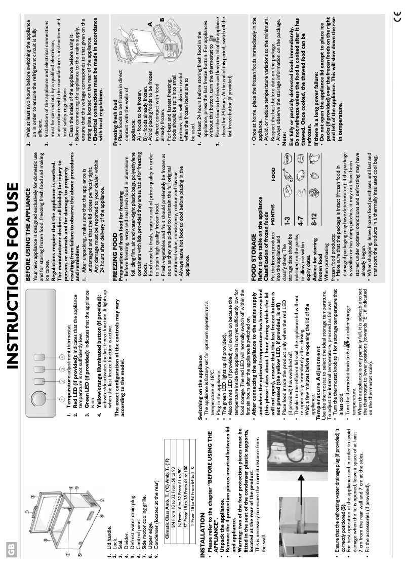 Page n°1 - Manuel utilisateur Whirlpool AFG 6552 E-AP